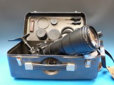 A Zenit 12C SLR camera fitted with 4,5 /