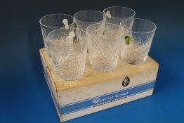 A set of six Waterford Crystal Kenmare p