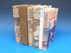Five Enid Blyton hardback books, four wi