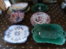 A quantity of 19thC dishes and bowls inc