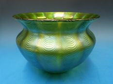 A Loetz Phanomen Creta iridescent glass