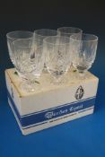 A set of six Waterford Crystal Kenmare p