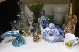 A collection of ceramics and glass to in