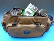 A Cosina CT-1A manual SLR camera in case