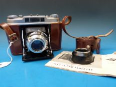An Agfa Super Isolette folding camera in