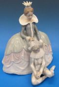 A Lladro figurine, Lady with young Harle
