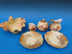A collection of Royal Worcester blush iv