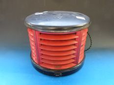 An Art Deco HMV red and black Bakelite e
