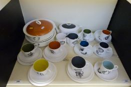 A collection of Susie Cooper dinner and