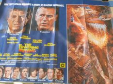 Two film posters The Towering Inferno an