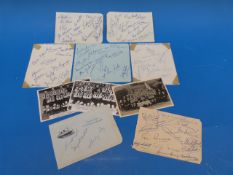 A collection of football and cricket aut