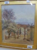 Caroline Trevelyan watercolour of stone