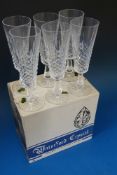 A set of six Waterford Crystal Kenmare p