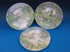 A set of three Alfred Powell for Wedgwoo