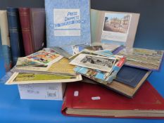 A large collection of 20thC postcards in