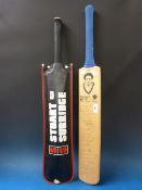 A Stuart Surridge cricket  bat in cover