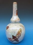A Carltonware lustre vase decorated with