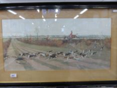A pair of Cecil Aldin hunting prints, ea