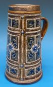 A silver mounted Doulton Lambeth jug by