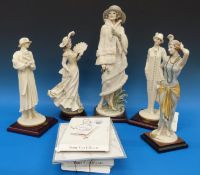 Five Giuseppe Armani Florence figurines
