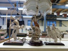 Three Guiseppe Armani Florence figurines