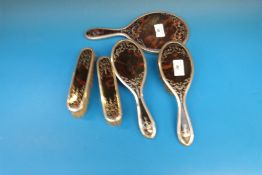 A five piece Mappin & Webb hallmarked si