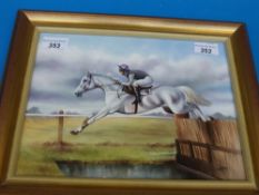 A hand painted Bronte porcelain plaque e