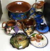 A large collection of Torquay ware inclu
