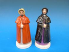 A pair of Derby candle snuffers of cloak