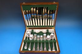 A six-place setting canteen of cutlery i