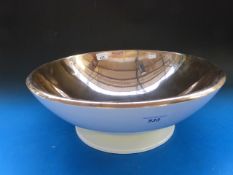 Cast bronze basin with white enamel exte