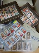 A quantity of cigarette and tea cards in