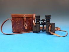 A leather cased pair of Carl Zeiss 8x30