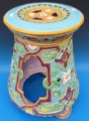 A Minton Majolica jardiniere stand or se