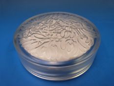 A Verlys circular glass powder bowl and