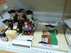 A collection of Toby related items inclu