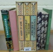 A collection including Evelyn Waugh's 