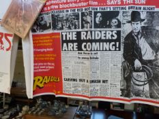Three Indiana Jones film posters compris