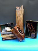 A Superbe-Victo plate camera in leather