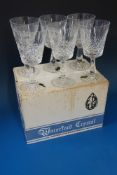 A set of six Waterford Crystal Kenmare p