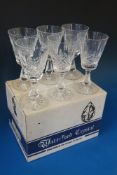 A set of six Waterford Crystal Kenmare p