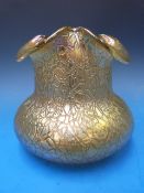 A Loetz Candia Mimosa iridescent glass v