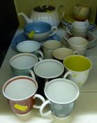 A collection of Susie Cooper teaware var