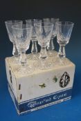 A set of six Waterford Crystal Kenmare p