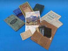 A quantity of vintage maps etc, some clo