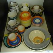 A small parcel of Art Deco and later cer