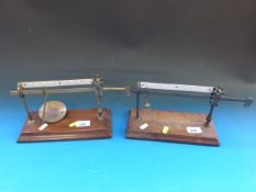 Two pairs of Avery Ltd beam scales