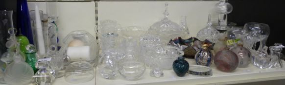 A good collection of glass, cut and etch