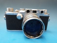 A 1950 Leica IIIc no.519304 fitted with