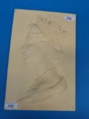 A rare Royal Worcester plaque with relie